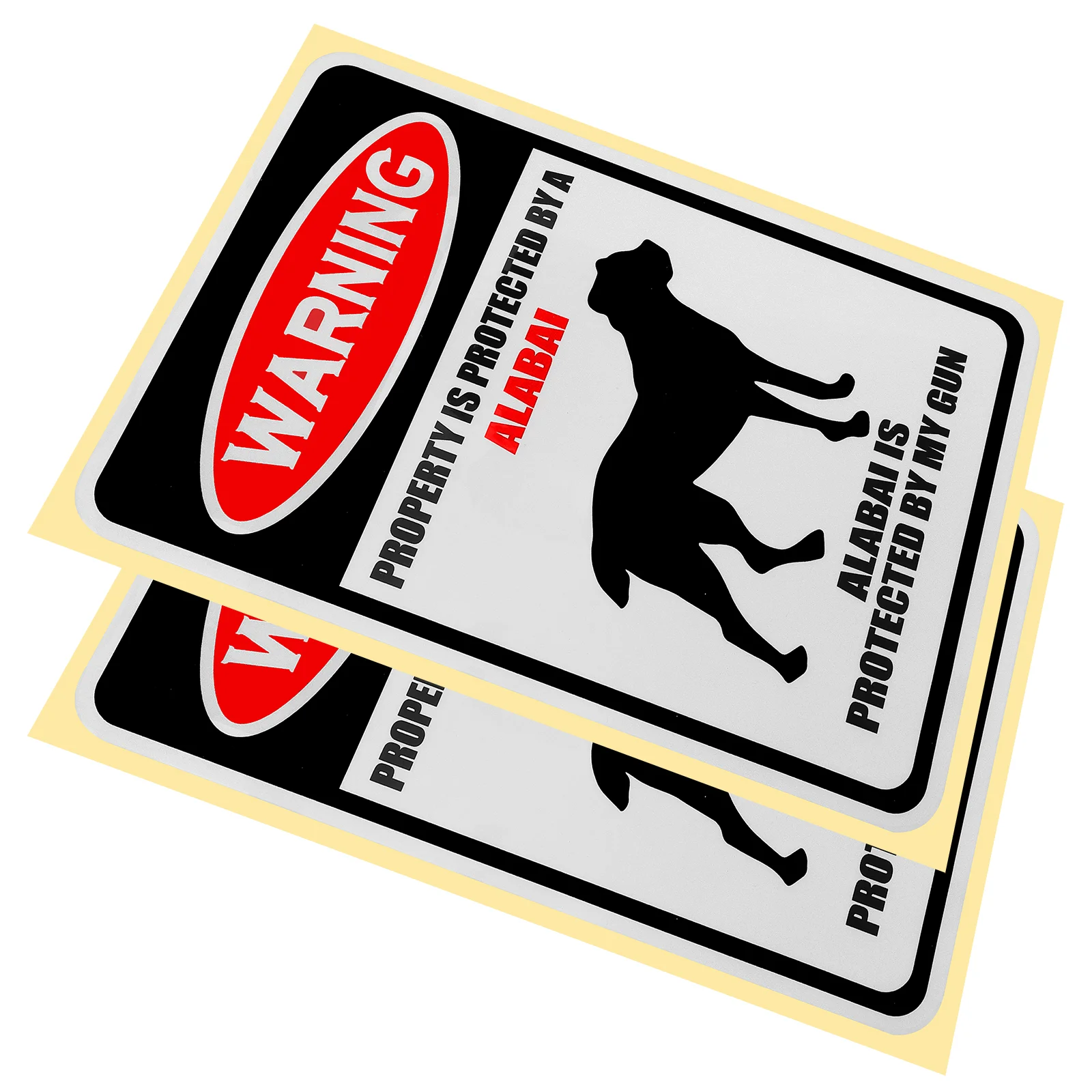 

2 Pcs Property Protection Notice Property Dogs Signs Water Proof Garden Dogs Warning Signs Pvc Funny Private Property Signs