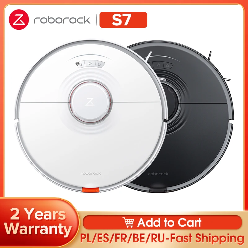 Робот-пылесос Roborock S7 для домашнего использования с Wi-Fi и управлением через