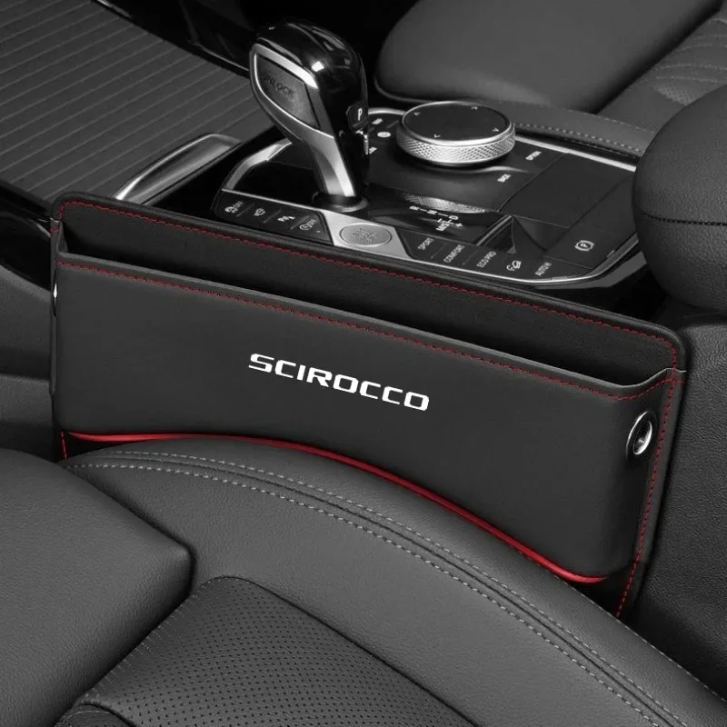 Органайзер для автомобильного сиденья кожаный автоконсоль боковой щелевой ящик