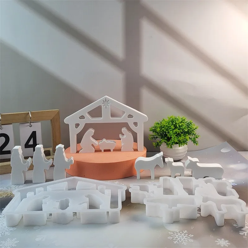 Силиконовая форма сделай сам для украшения украшение в виде свечи из цемента