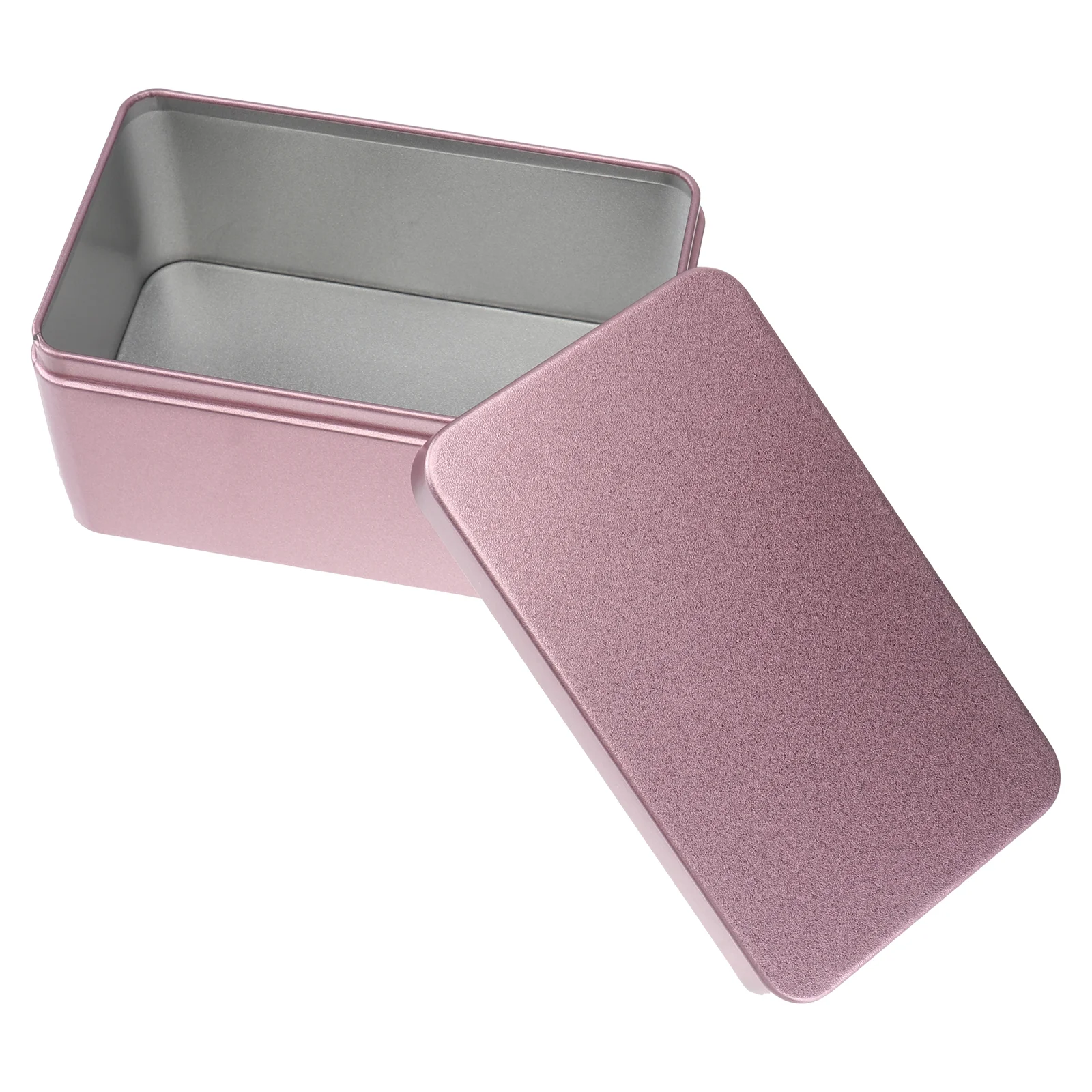 With Lid Rectangular Tin Box For Dry Storage Spices Tea Candy Party Favors And Gifts ( Red )