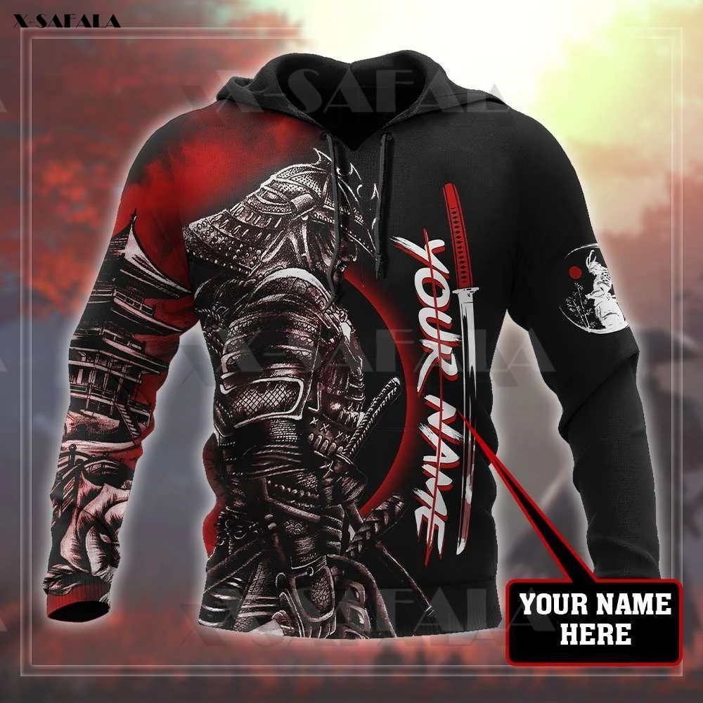 

Samurai Warrior Tattoo Japanese 3D Printed Zipper Hoodie Men Pullover Sweatshirt Hooded Jersey Tracksuits Outwear Casual