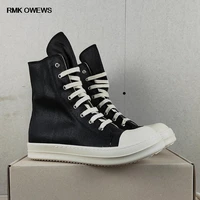 rmk owews spring high street rick designer luxury women sneaker platform canvas ro shoes ankle boots black owens sneaker for men