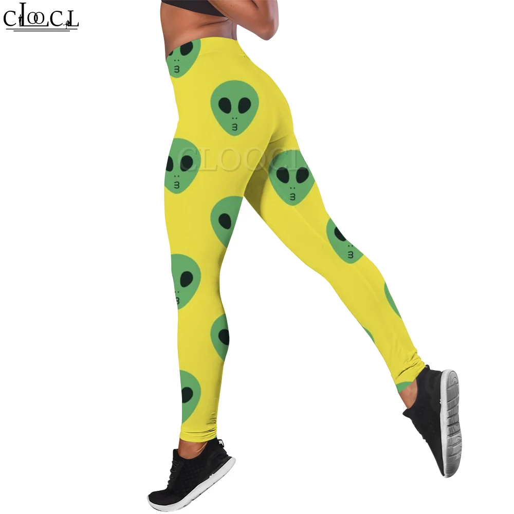 

CLOOCL Women Leggings Hip Hop Slimming Yoga Pants New Stylish Tight Trousers Firm Buttocks Gym Workout Legging Alien Pants