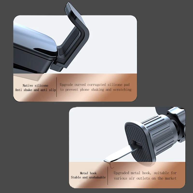 Автомобильный держатель для телефона с креплением на створки вентиляции