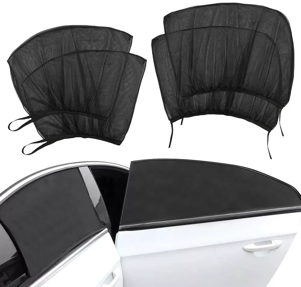 

Car Window Screen Door Covers Front/Rear Side Window UV Sunshine Cover Shade Mesh Car Mosquito Net For Baby Child Camping