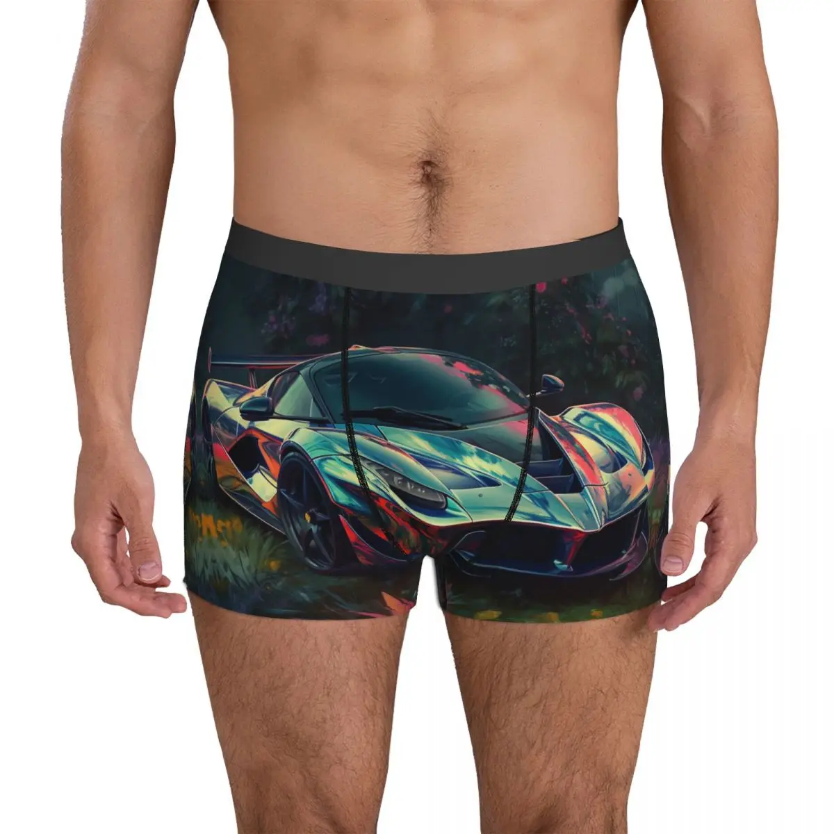 

, Страстное Спортивное нижнее белье для автомобиля, цветные неоновые удобные трусики шорты, трусы, размера плюс, трусы-боксеры