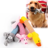 dog pet talking toy elephant pet plush toy striped pink pig duck talking dog toy
