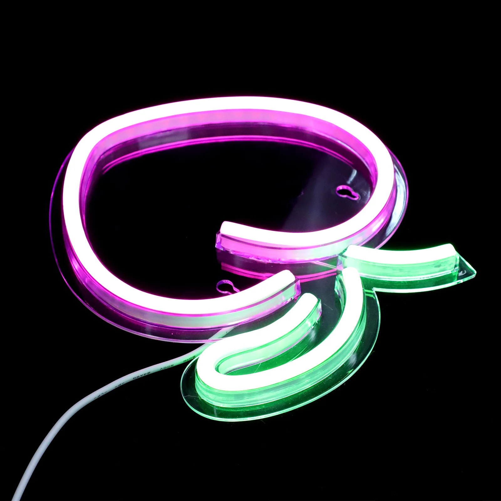 

1pc Creative Sign Light Fruit Night Light Adorable Indoor Neon Light White