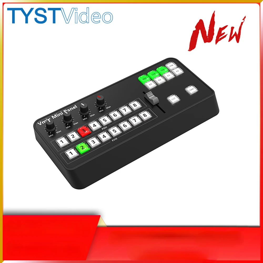 

Панель управления TYST Video Vmix Mini, панель управления для видеозаписи, для Youtube, Instagram, ТВ вещаний