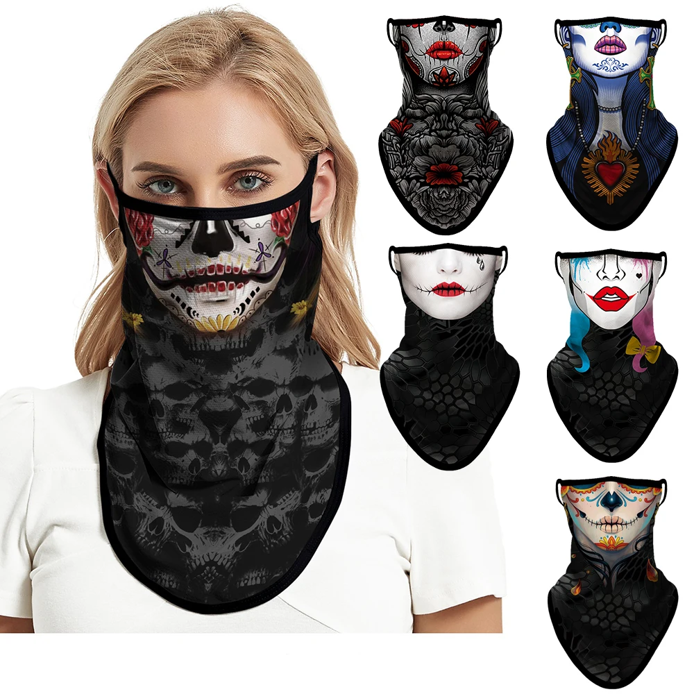 

Summer Protective Bandana Sport Triangle Scarf Cycling Joker Army Buff Biker Half Mask Breathable Motorcycle Face Mask Women Men