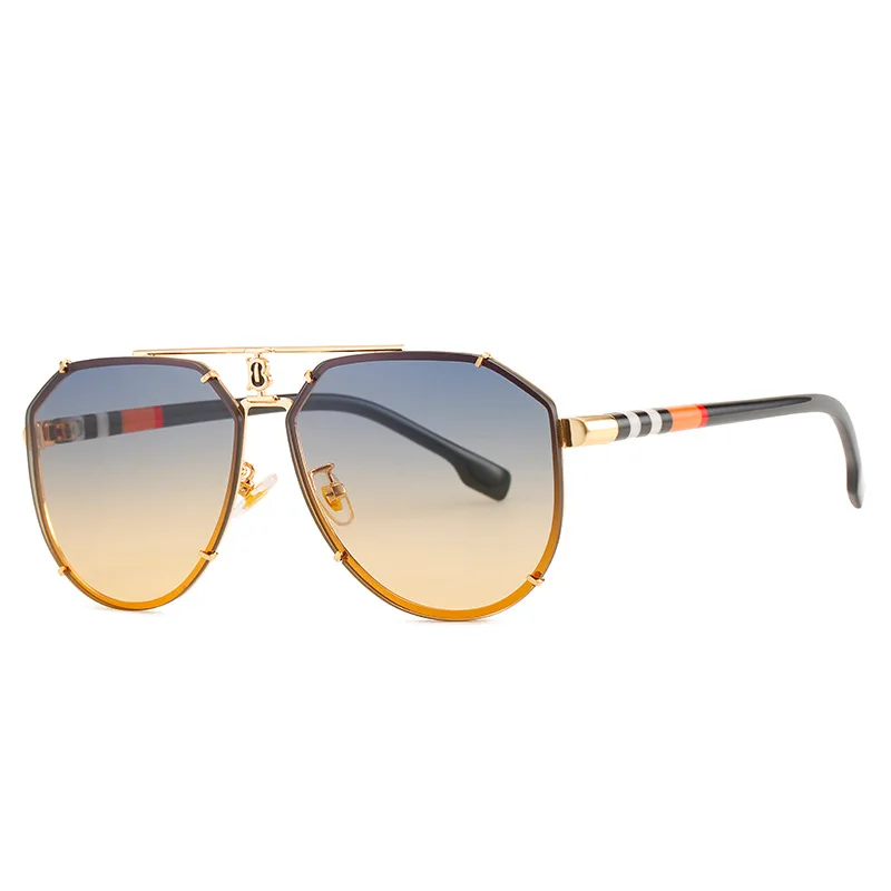 

New European and American Retro Sunglasses Fashion Frameless Men's Toad Sunglasses Trend Sunshade Mirror