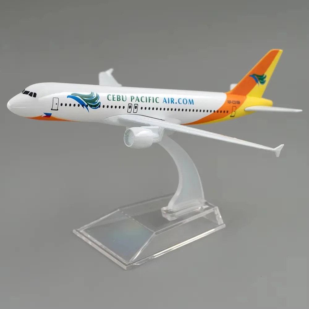Фото Масштаб 1:400 320, металлическая копия самолета 16 см!) Pacific Philippines A320, литая модель самолета Airbus, детский подарок №5