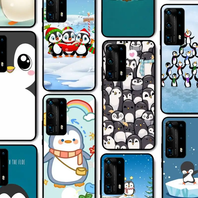 

Cute Lovely Penguin Phone Case for Huawei P30 40 20 10 8 9 lite pro plus Psmart2019