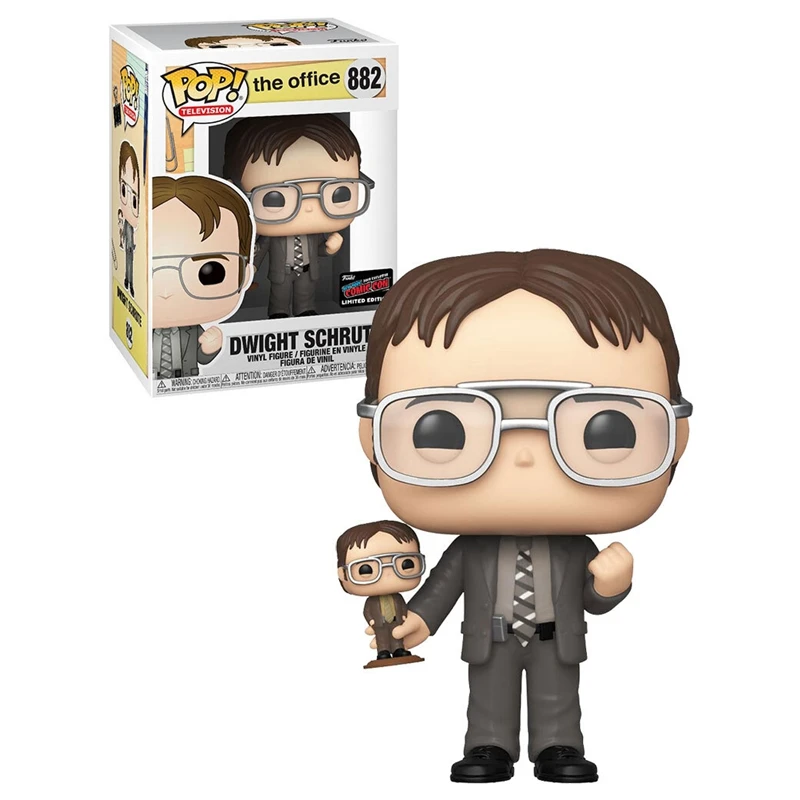 FUNKO POP Новое поступление офисная экшн-фигурка #882 длинная Schrute с мини-версией ограниченная модель игрушки для детей подарок