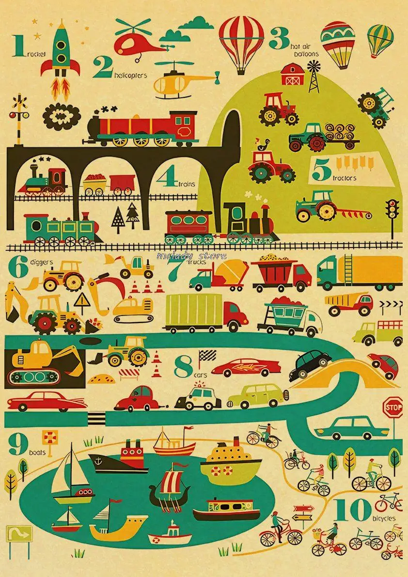 

Алфавитные плакаты для детской комнаты