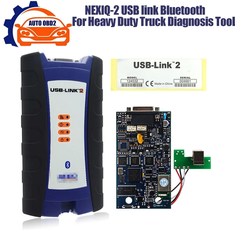 NEXIQ-2 USB Link N2 version 2 For Diesel For V-olvo ISUZU NE IQ 2 Scanner With 125032 Bluetooth Heavy Duty Truck Diagnostic Tool
