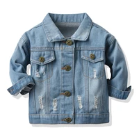 childrens denim coats spring autumn clothes long sleeve baby boys girls jackets hooded coats denim jackets for 1 2 3 4 5 6 year