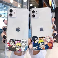 naruto anime phone cases for iphone 12 11 pro max 6s 7 8 plus xs max 12 13 mini x xr se 2020 transparent cover trend