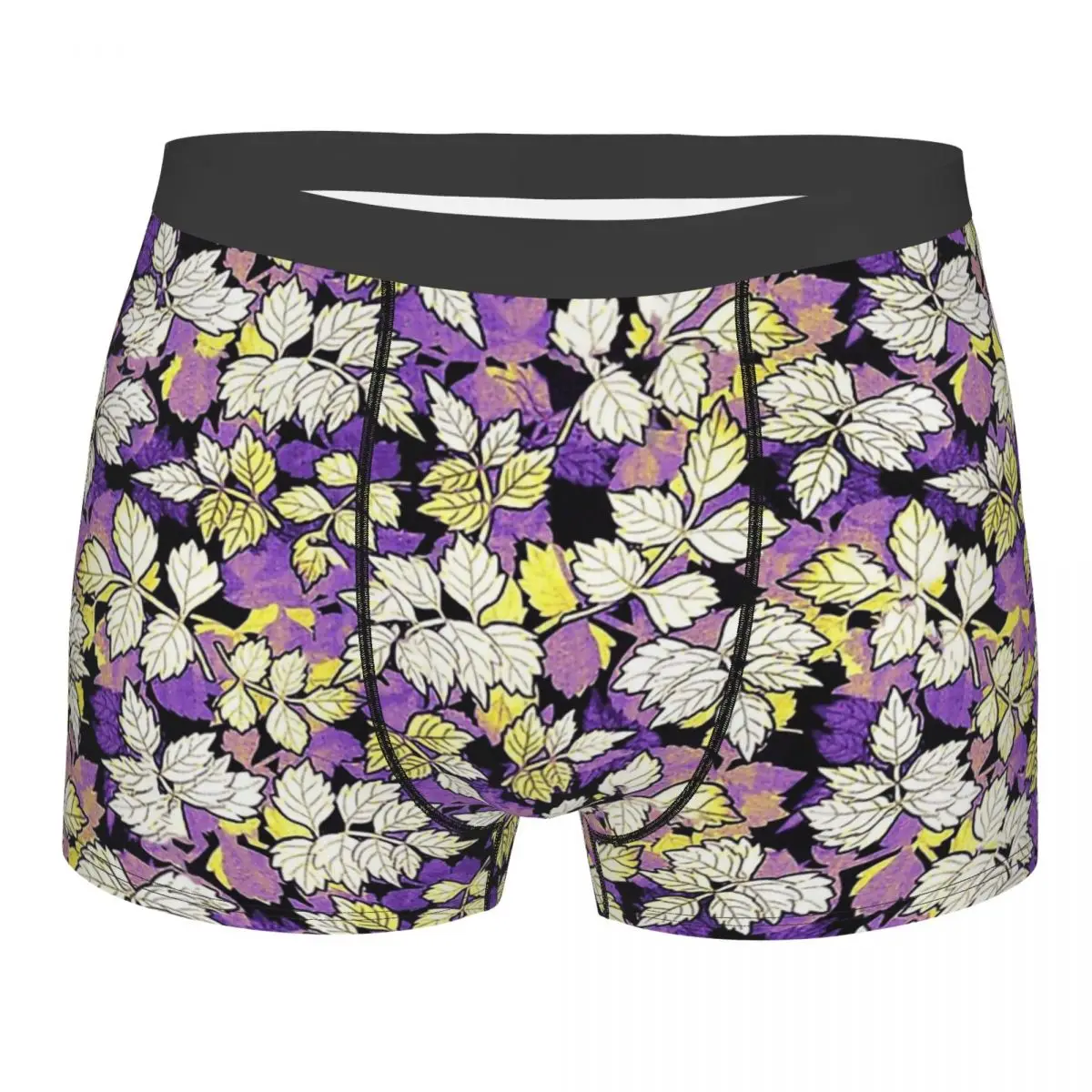 

Трусы-боксеры мужские многослойные с листьями и листьями