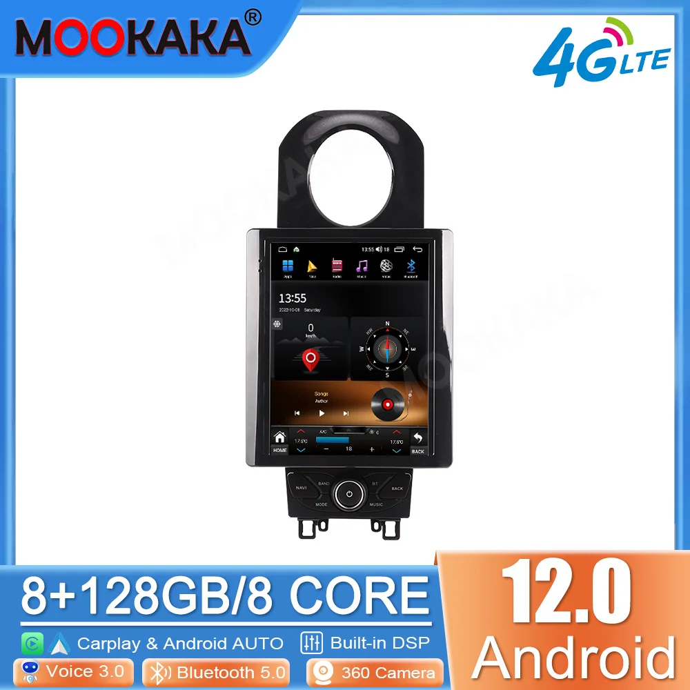 

Для Mclaren 12C 2014-2018 Android 12 Автомобильный мультимедийный плеер авторадио GPS навигация аудио стерео