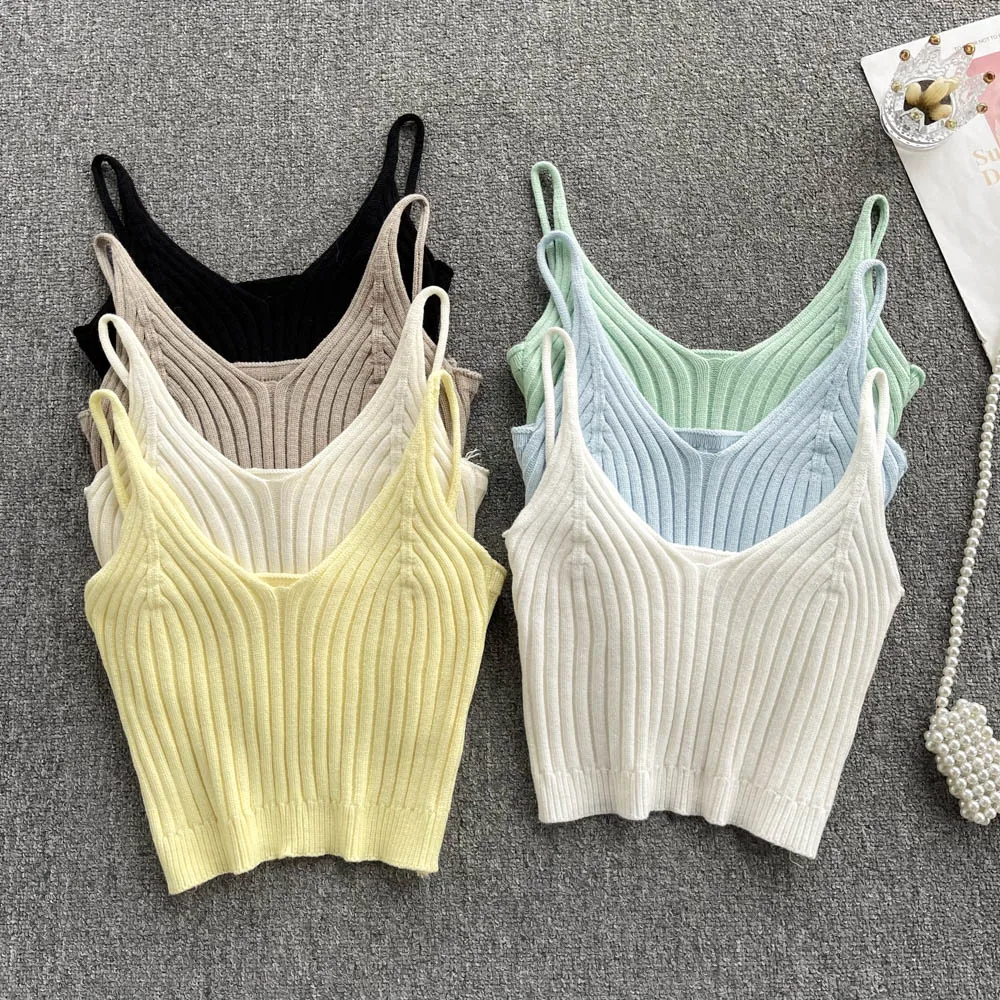 

Женский трикотажный топ с v-образным вырезом, винтажный пикантный топ с v-образным вырезом, эластичная вечерние жная майка для праздника, на ...