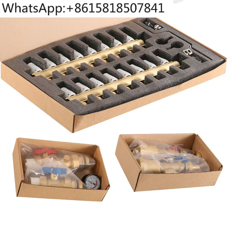 1 дюймовый Ручной сепаратор для воды домашний подогрева пола полностью медный