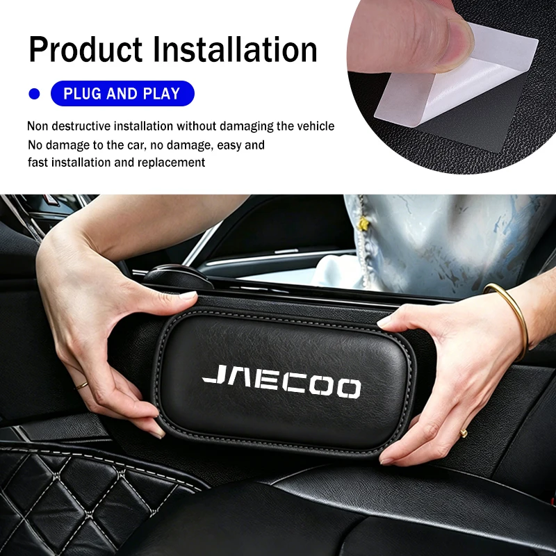 Фото Подушка-подставка для ног из кожи для салона автомобиля JAECOO, аксессуары для J7 PHEV, J8, Omoda C9 2WD №3