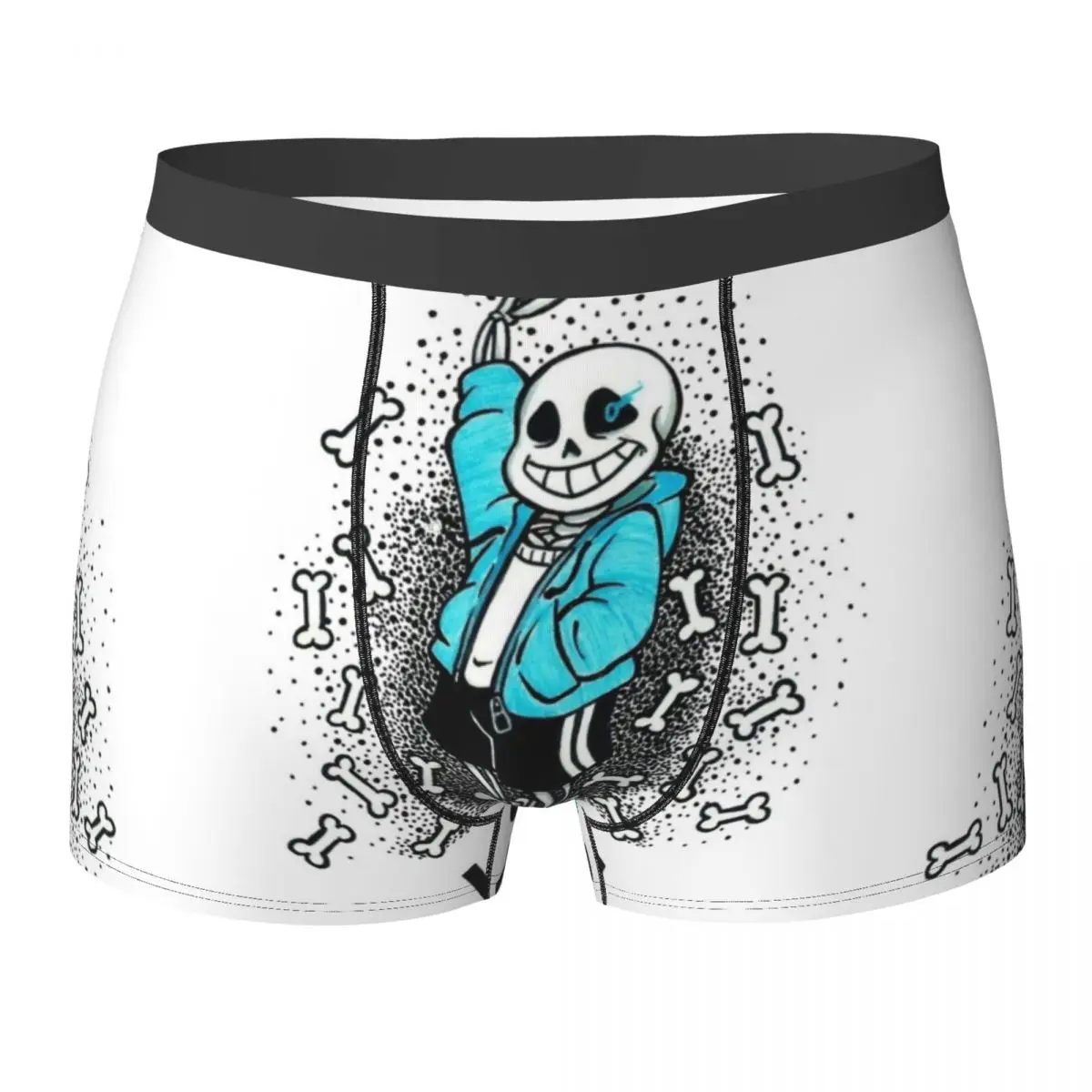 

Трусы-боксеры Sans Undertale мужские, нижнее белье на заказ, дышащие шорты-боксеры, идея для подарка