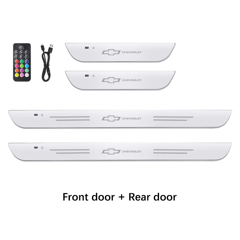 

Автомобильный светодиодный беспроводной пороговый светильник для Chevrolet Aveo Bolt Onix Cruze Spark Cavalier Colorado Lacetti Trailblazer Silverado Tahoe