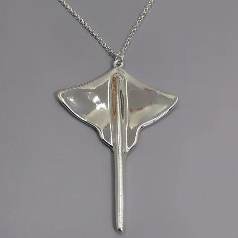 Серебряное ожерелье "Дьявольская рыба"