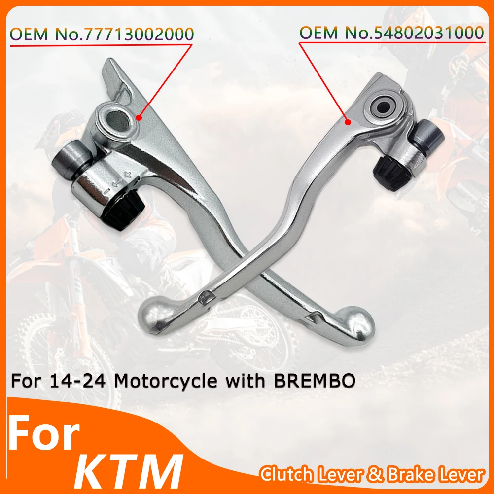 Фото Рычаги тормоза и сцепления OTOM для KTM SX-F, SX, XC, XCF, XCW, EXC, EXCF, HUSQVARNA FC, FE, TC, TE, TX, GASGAS EX, MC 2014-2024 с Brembo №1