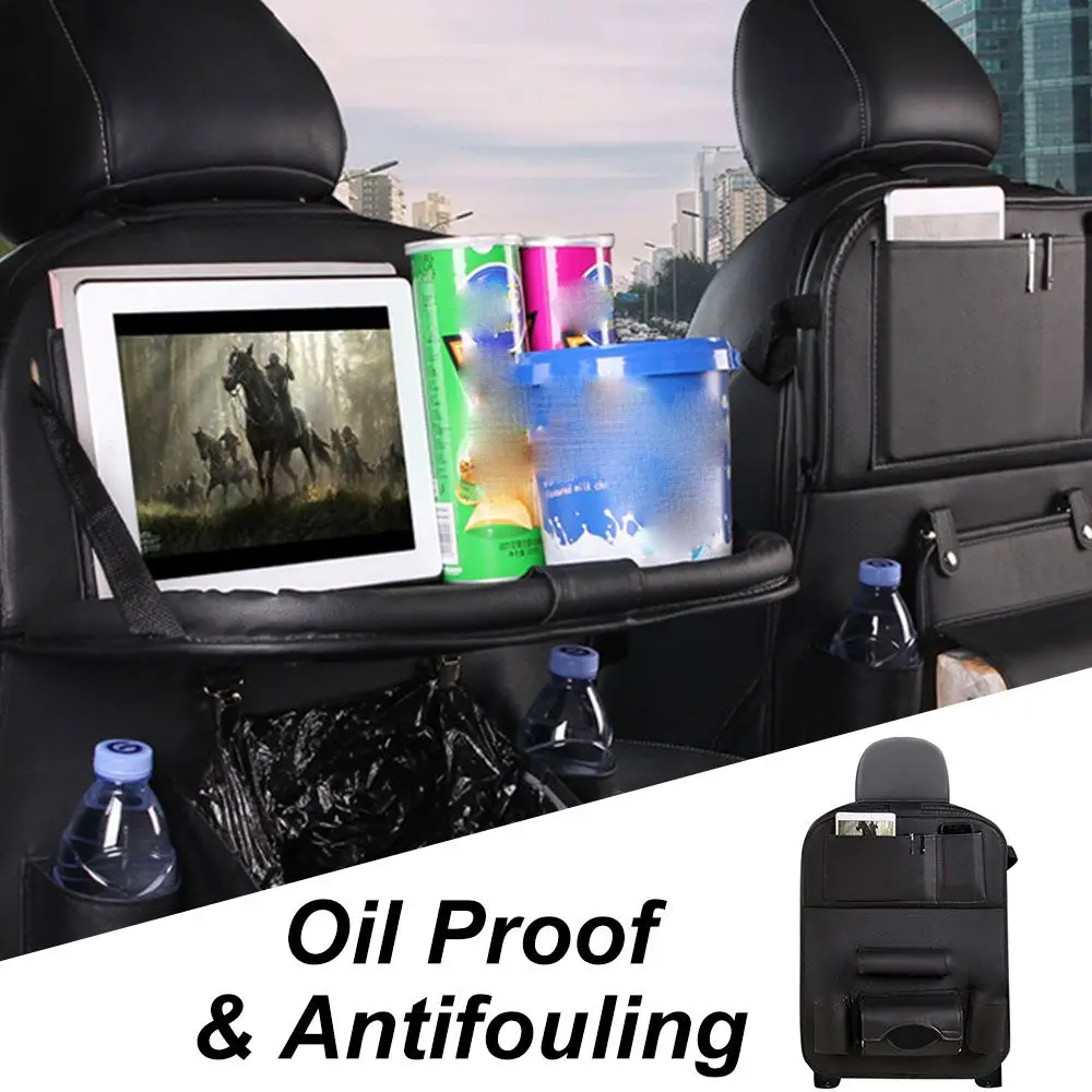 

Car-styling Protector Tablet Holder Auto Storage Bag Seat Back Organizer Car Seat Back Box Backseat Holder