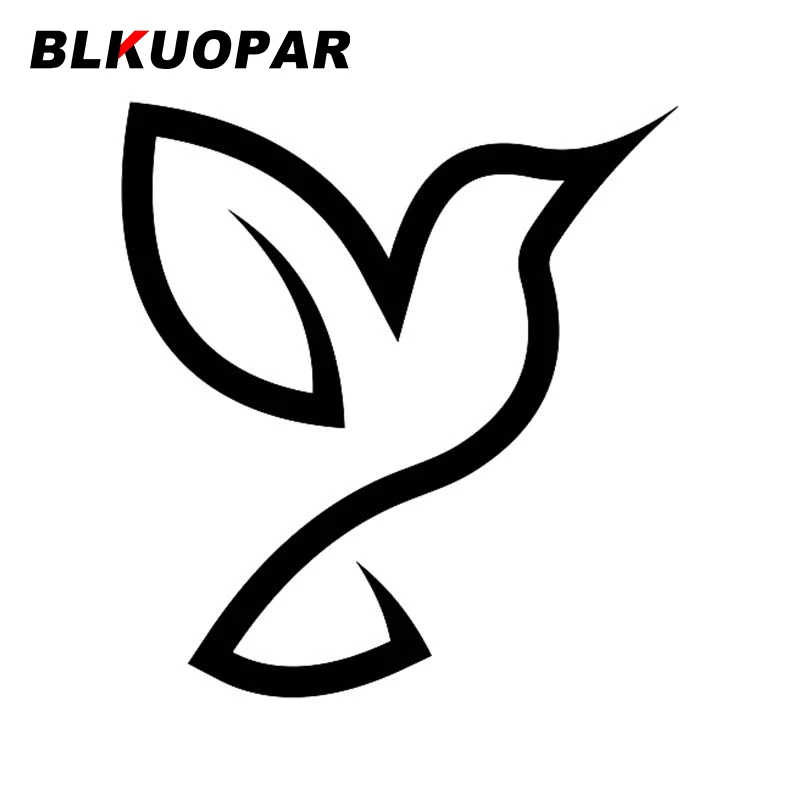 

BLKUOPAR Hummingbird Line логотип значок автомобильный стикер солнцезащитный виниловый водонепроницаемый простой наклейки креативное лобовое стекло...