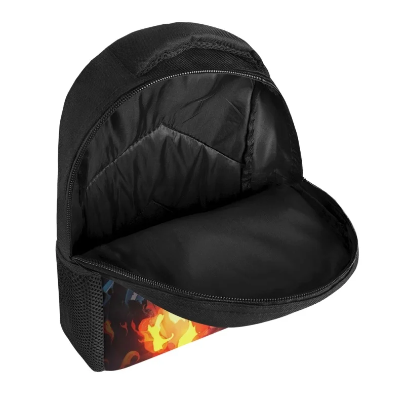 Twoheartsgirl Cartoon Fire Force Children Mini Backpack Pencilcase Kindergarten Schoolbag Pen Bag Set Primary Student Bookbags