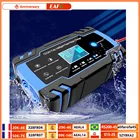 Зарядное устройство EAFC для автомобильного аккумулятора в с ЖК-дисплеем