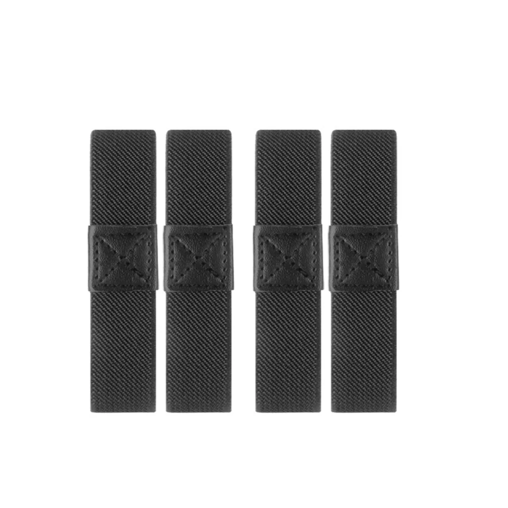 

4pcs Elastic Black Elastic Band Heel Strap Bands Fabric Heel Fixed Shoelaces Strap Flats Black Elastic Band Heel