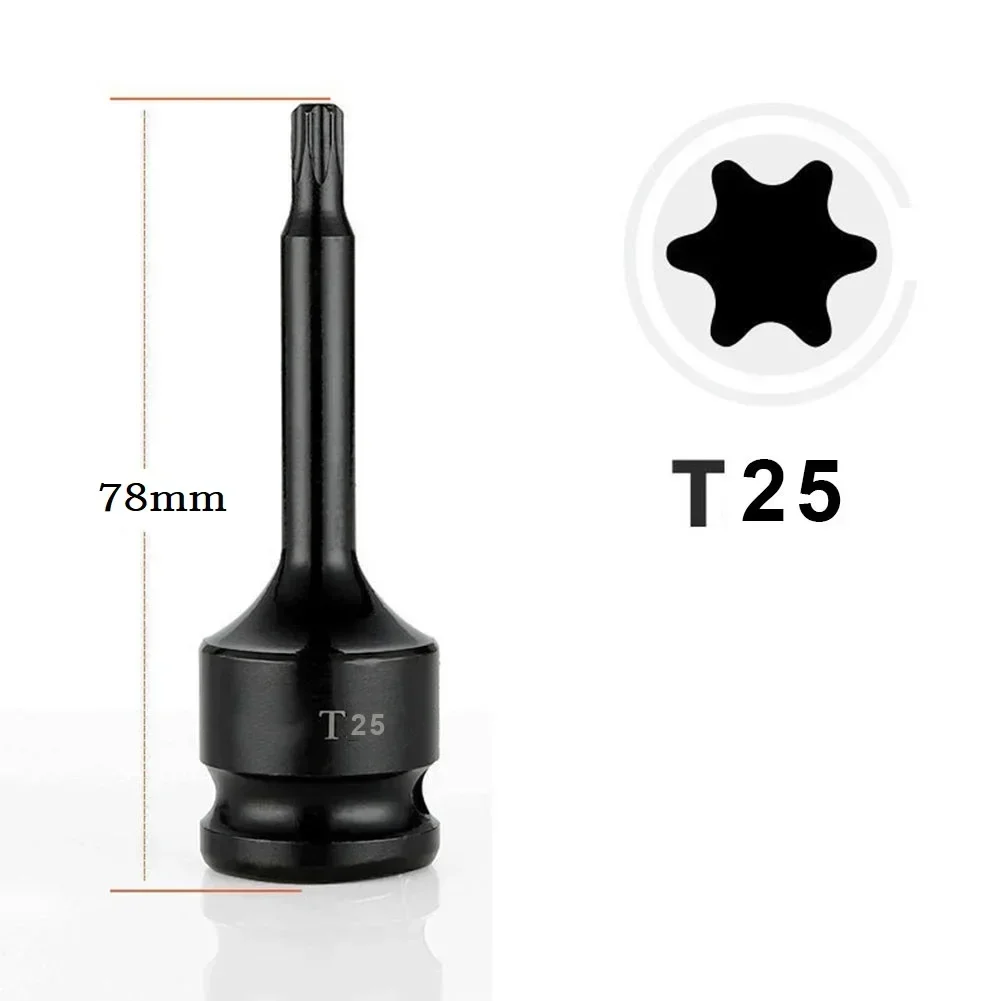 1 шт. отвертки Torx 2-дюймовые приводные гнезда адаптер инструменты T20 T25 T27 T30 T35 T40 T45