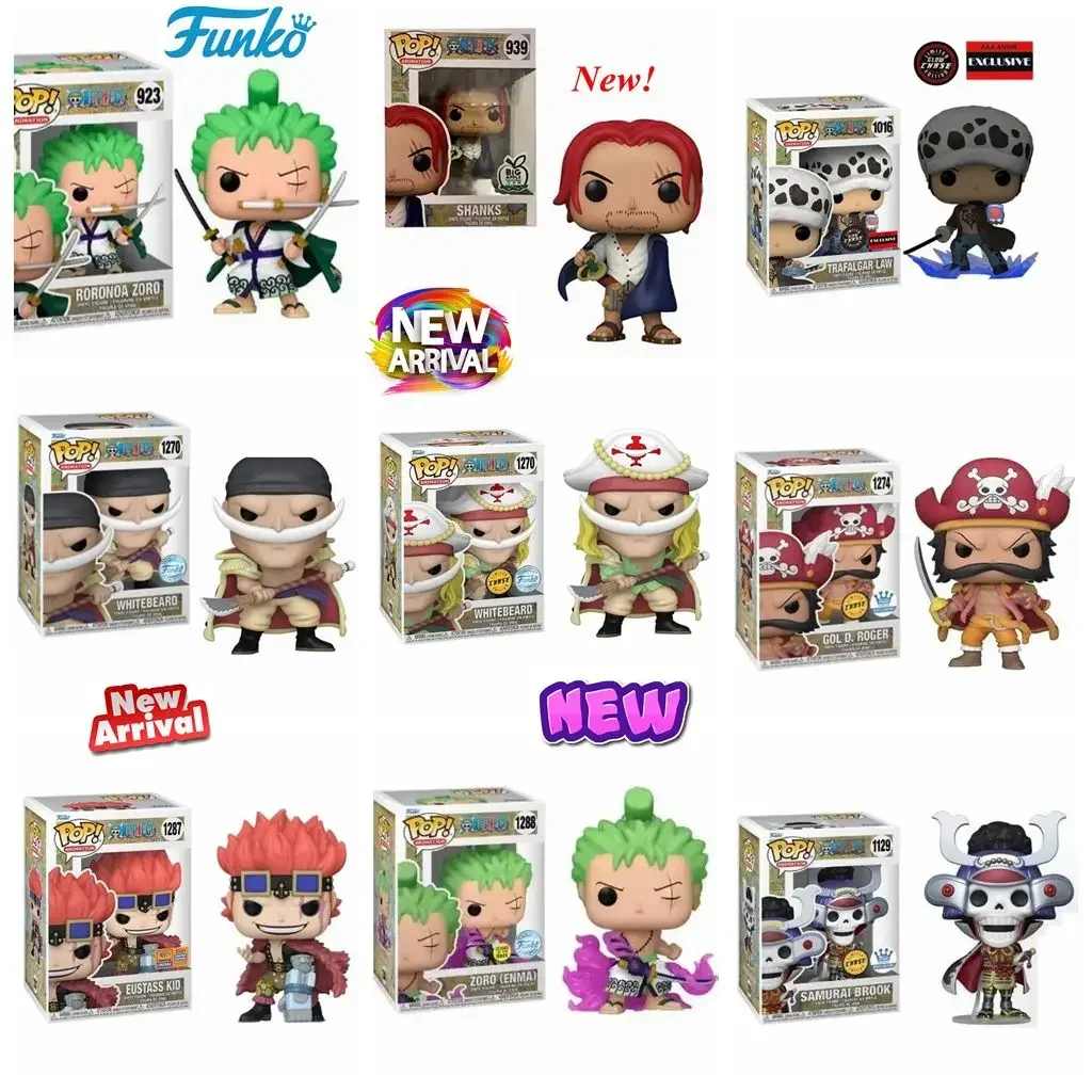 Funko Pop One Piece EUSTASS KID 1287 # GOL D. Коллекционная Виниловая фигурка Роджер 1274 белая борода