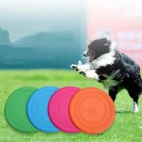 silicone flying saucer dog cat toy 1pcs funny dog game flying discs resistant chew puppy training interactive pet supplies