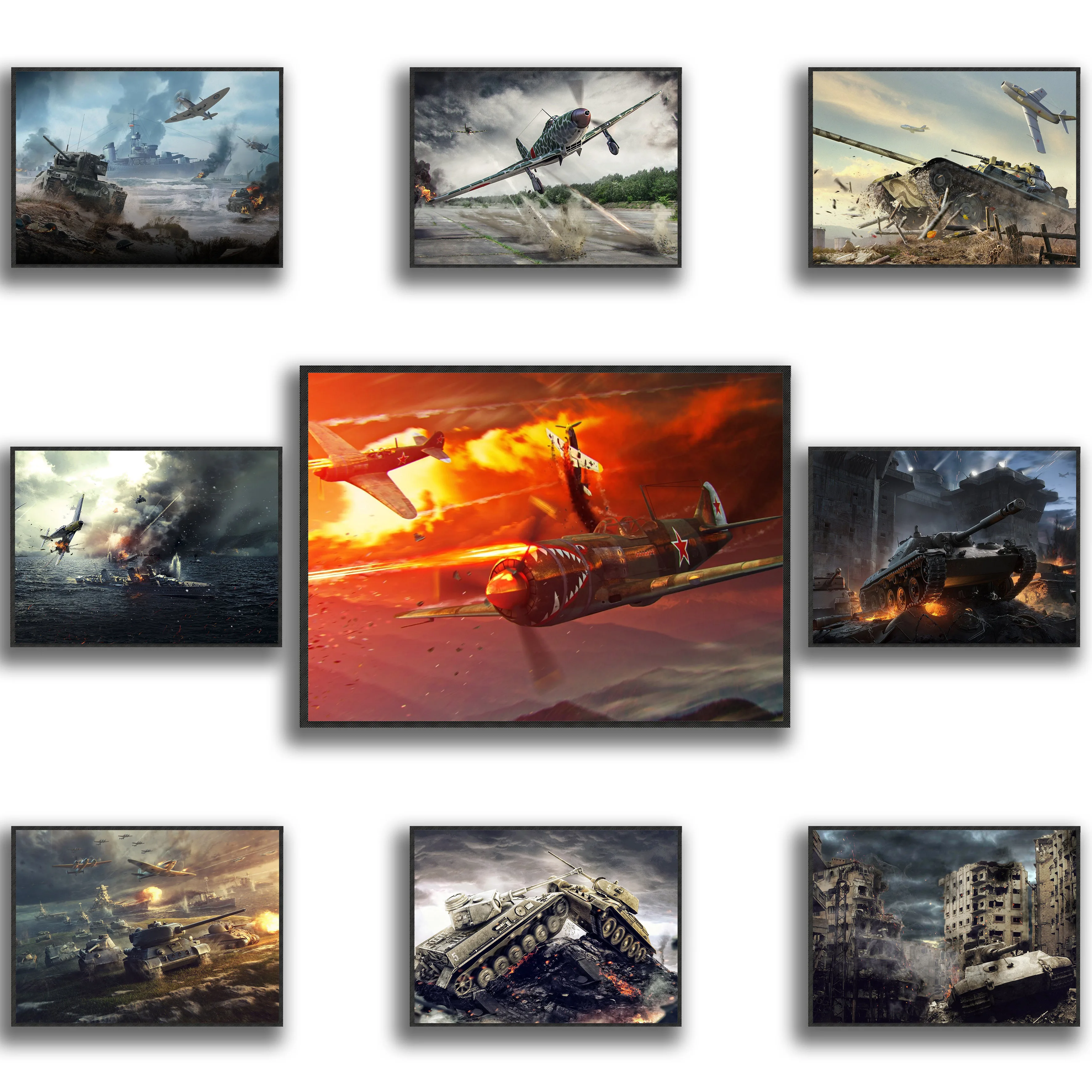 

Плакат на холсте с изображением оружия и солдатиков, настенное украшение для гостиной, домашний декор