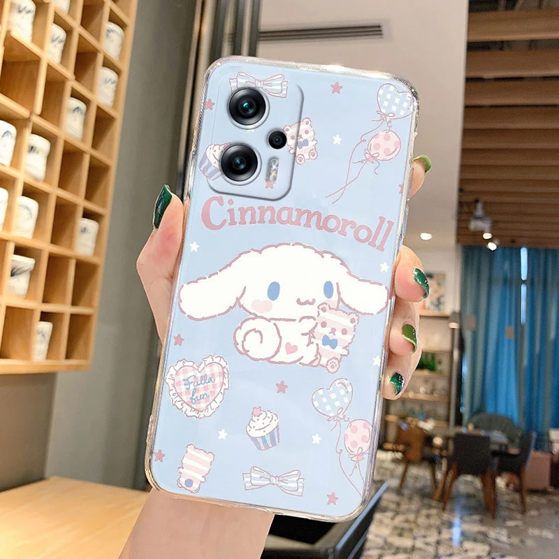 Милый чехол Kuromi Hello Kitty для Poco X4 GT PocoX4 X 4 мультяшный мягкий прозрачный телефона Xiaomi