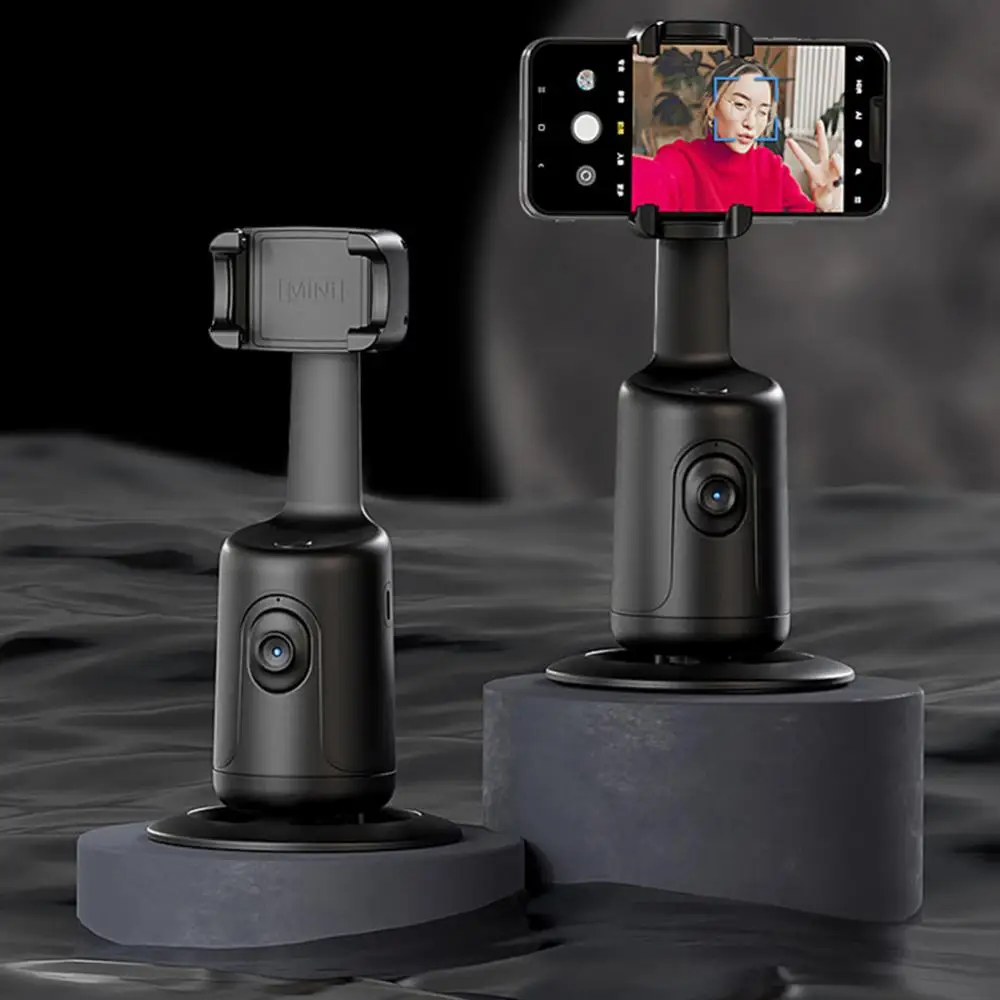 

Portable Smart Shooting Gimbal 360° Rotation Auto Object Tracking Smartphone Camera Stabilizer Selfie Stick Record Phone Holder