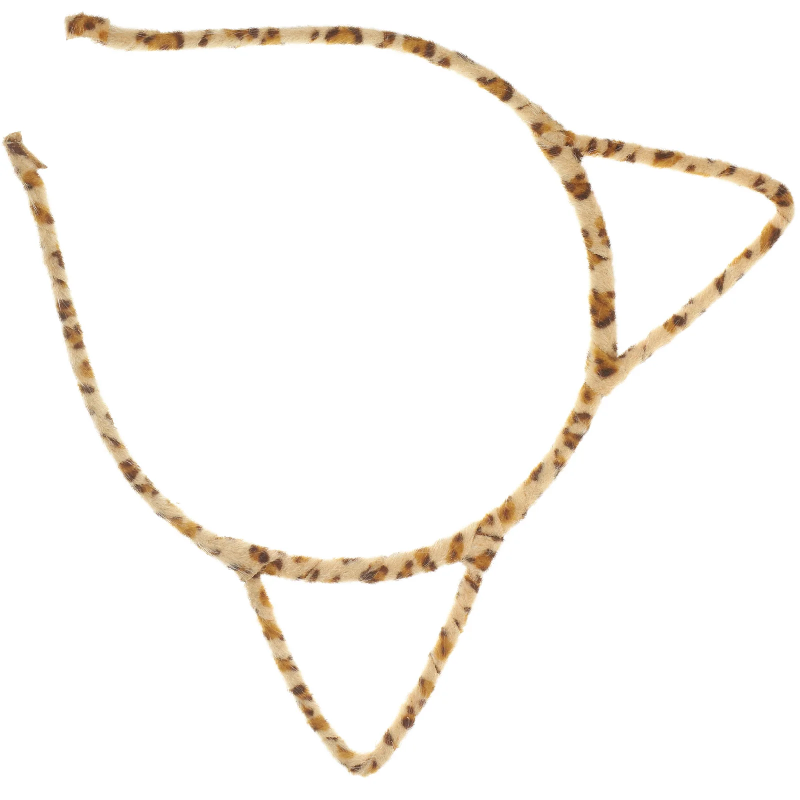 

Leopard Cat Ears Headband, Furry Cat Ears Headband Fancy Dress Hairband