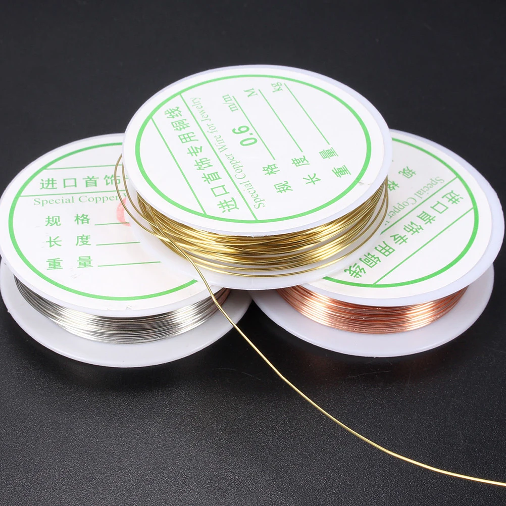 

0.3-0.8mm Copper Wire For Bracelet Necklace DIY Colorfast Beading Wire Jewelry Cord String For Craft Making
