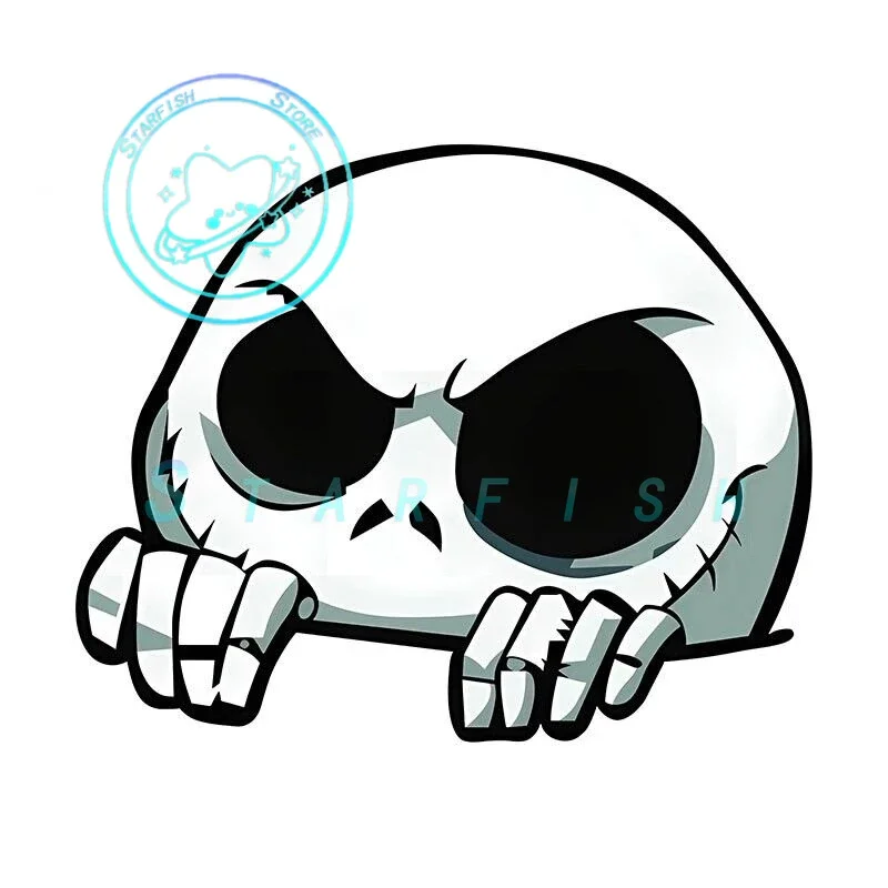 

Deception Skull Car Sticker Window Motorcycle Air Conditioning Helmet Decal Waterproof Sun Protection