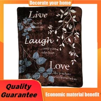 shavel home products luxury high pile throw live laugh love throw blanket for sofa custom blanket