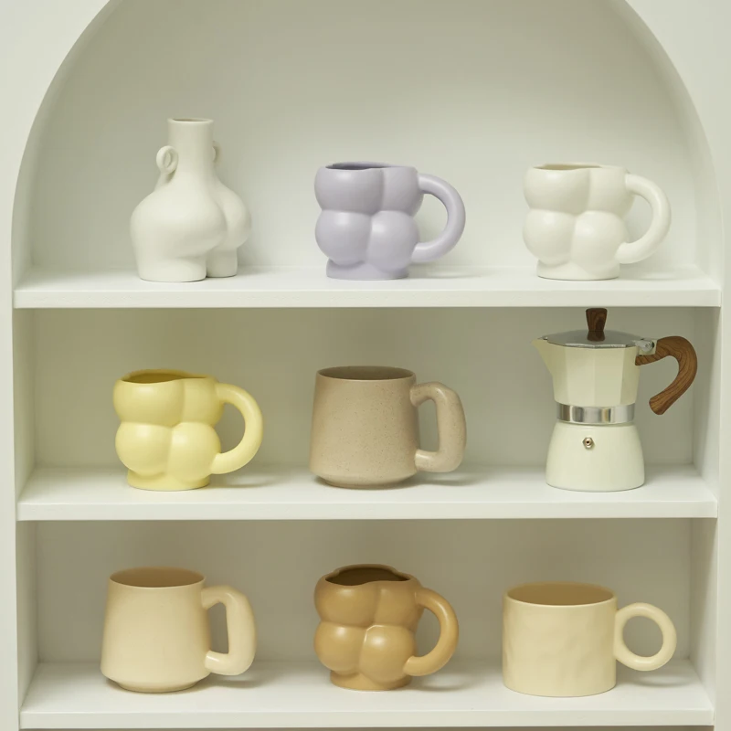 

Floriddle Ceramic Mug Coffee Cups Home Office Tea Cup Coffee Cups Korean Mug Nordic Home drinkware