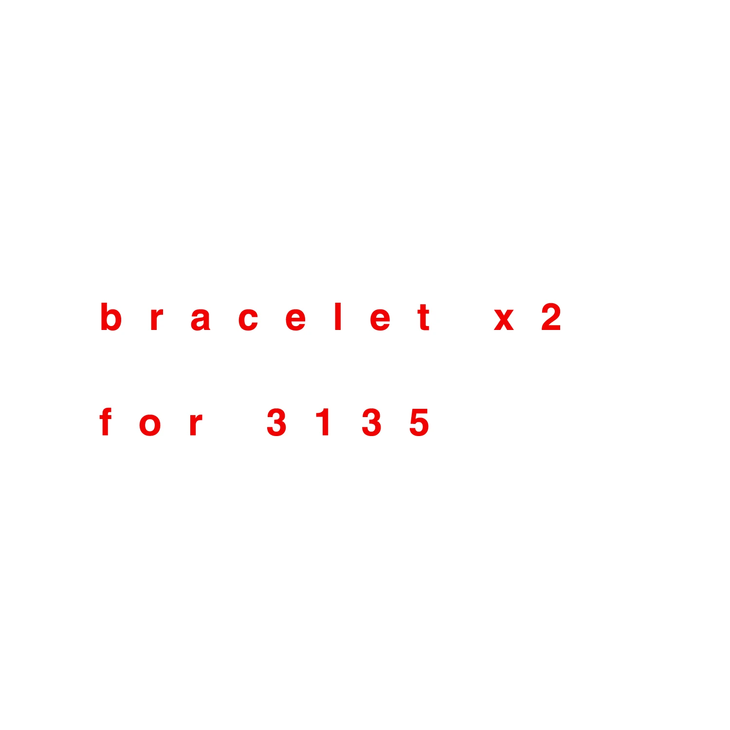 

steel watch bracelet x2 for 3135