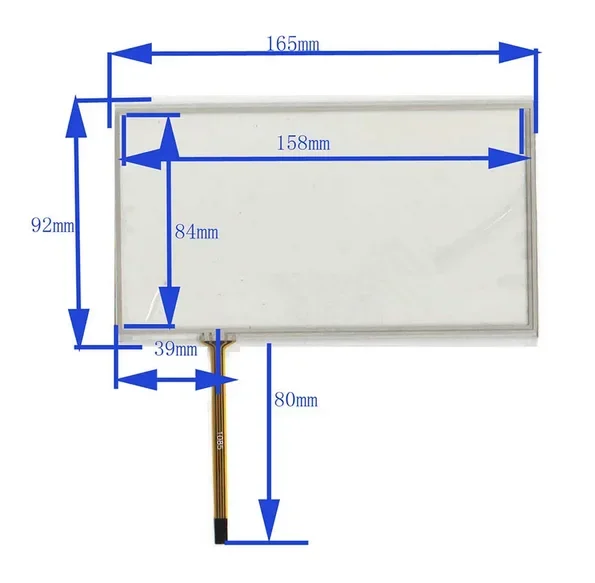 Стеклянная сенсорная панель сенсорного экрана 6 9 дюйма 165 мм * 92 для CLAA069LA0HCW